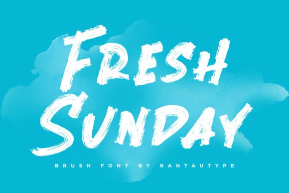 Fresh Sunday: A Vibrant Brush Font for Modern Design