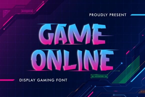 Game Online: The Ultimate Gaming Display Font