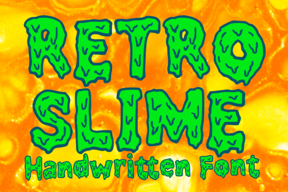Retro Slime: The Ultimate Slimy Display Font for Bold Designs