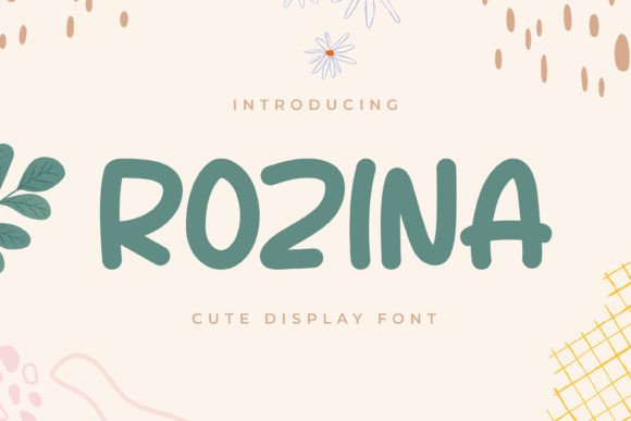 Rozina: The Playful Display Font for Creative Projects