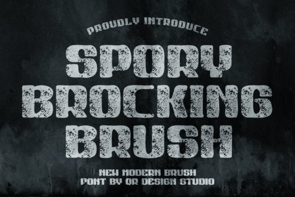 Spory Brocking Brush: Bold Typography for Branding