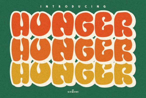 Strategic Branding with Honger: Leveraging Retro Typography for Modern Impact