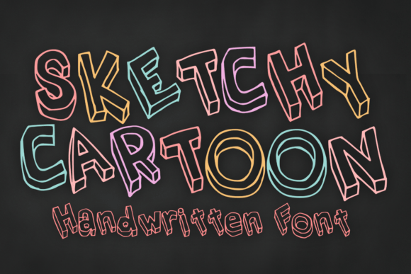 Unleashing Creativity with Sketchy Cartoon: A Versatile 3D Hand-Drawn Font