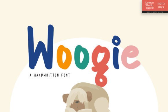 Woogie: A Handwritten Display Font for Sweet and Natural Designs